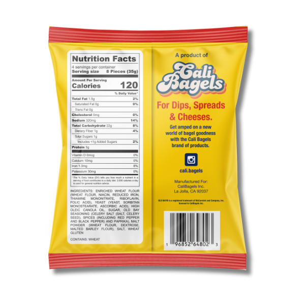 OLD BAY® Seasoned Bagel Chips, 12 Pack, 5oz Bags DISPLAY CASE