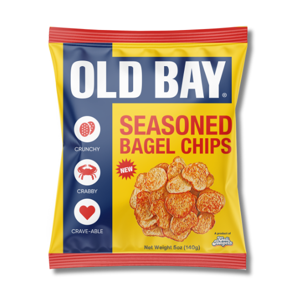 OLD BAY® Seasoned Bagel Chips, 12 Pack, 5oz Bags DISPLAY CASE